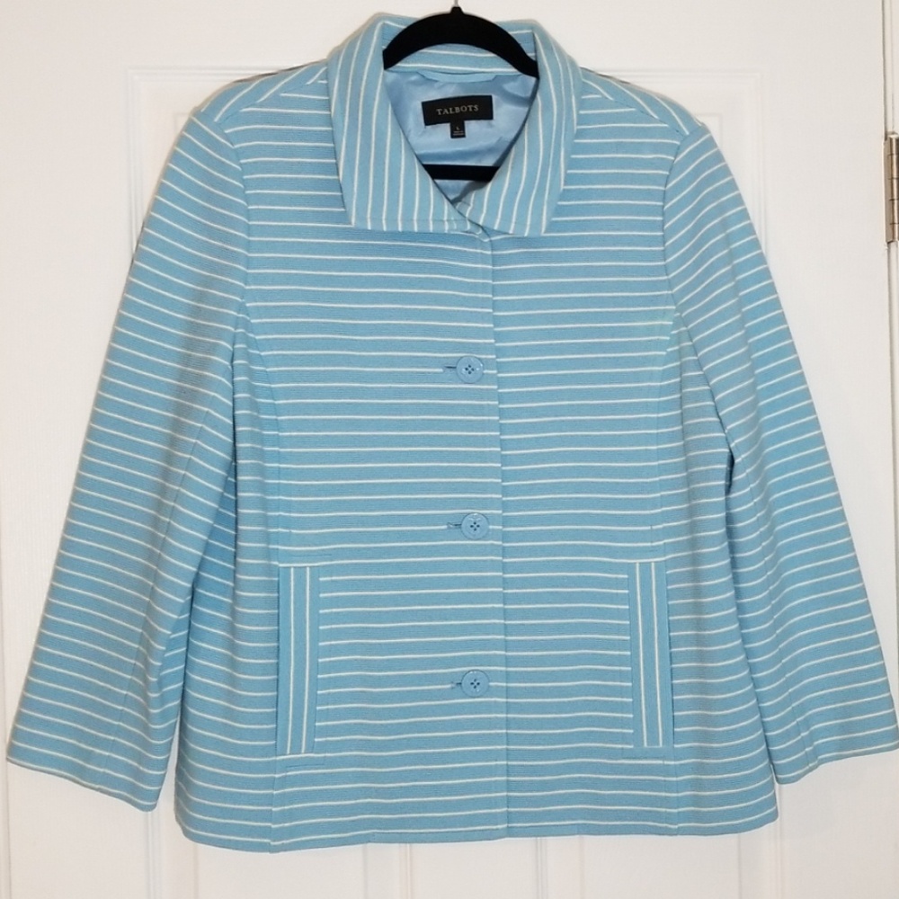 Talbots Size Large Spring Button Down Nwt - image 1